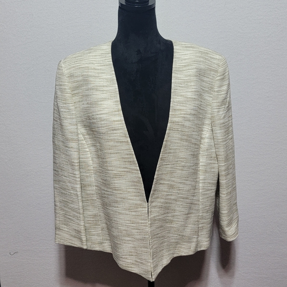 Preston & York Elegant Cream Women's Jacket Size 18. #811